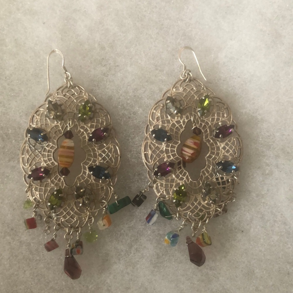 Semi Precious Stone Handmade Earrings